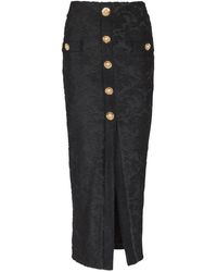 Balmain - Midi Skirts - Lyst