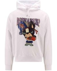 DSquared² - Graphic Print Hooded Sweatshirt - Lyst