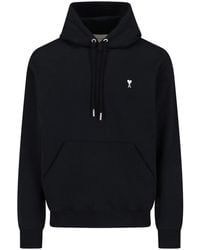 Ami Paris - Ami De Cur Hooded Sweatshirt - Lyst