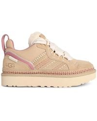UGG - Lowmel Meadow Sand Suede Blend Sneakers - Lyst