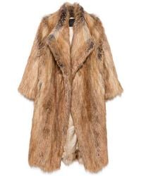 BB COUTURE - Wool Ecofur Coat - Lyst