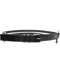 Ann Demeulemeester - Monna 35Cm Belt With Double Rings - Lyst