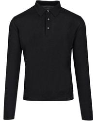 Fedeli - Long-Sleeved Polo Shirt - Lyst