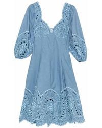 Charo Ruiz - Corbin Puff-Sleeves Midi Dress - Lyst