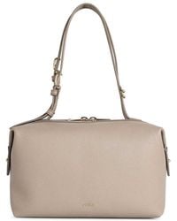 Furla - Double Linen Leather Bag - Lyst