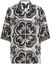 Dolce & Gabbana - Majolica-Print Shirt - Lyst
