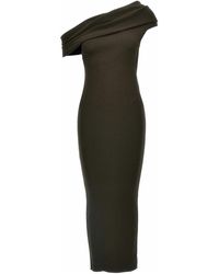 Courreges - Twist Rib Knit Long Dress - Lyst