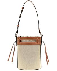Tod's - Leather Canvas Bucket Bag - Lyst