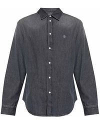 Versace - Lightweight Denim Shirt - Lyst