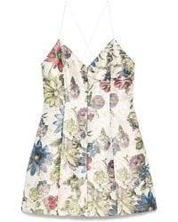 Alice + Olivia - Tayla Printed Mini Dress - Lyst