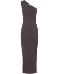 Elisabetta Franchi - One-Shoulder Knitted Dress - Lyst