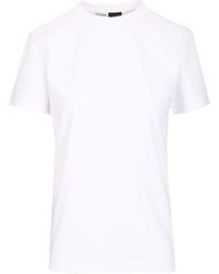 Loewe - T-Shirt A Pizzo Di Cotone - Lyst