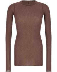 Rick Owens - Rib Ls T' T-Shirt - Lyst