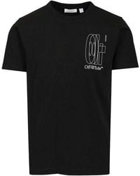 Off-White c/o Virgil Abloh - Outline Double Arrow Slim T-Shirt - Lyst