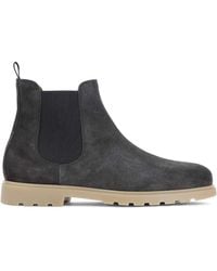 Kiton - Elastic-Panel Suede Boots - Lyst