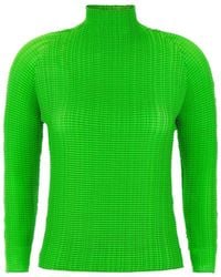 Issey Miyake - 'Wooly Pleats-68' Blouse - Lyst
