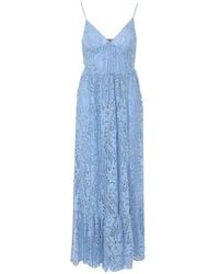 MICHAEL Michael Kors Chain Lace-Up Dress in Blue | Lyst UK