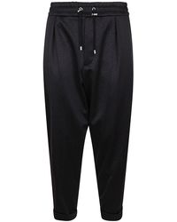 Balmain - Slouchy Monogram Jersey Pants - Lyst