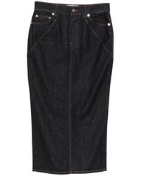 Givenchy - Kick Back Denim Skirt - Lyst