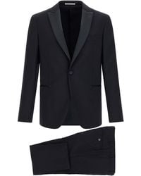 Pal Zileri - Wool And Satin Dress - Lyst