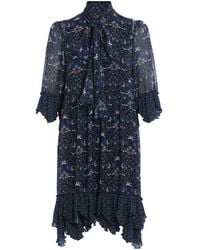 See By Chloé - Russian Folk Print Flounced Dress - Lyst