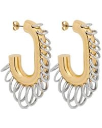 Rabanne - Punk Xl Link Earrings - Lyst