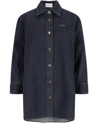 Givenchy - Denim Logo Shirt - Lyst