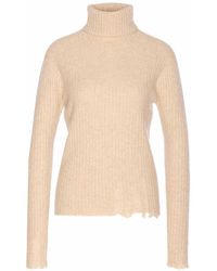 Uma Wang - High Neck Rib Top - Lyst