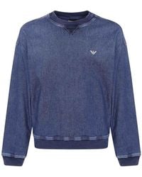 Emporio Armani - Round Neck Sweatshirt - Lyst