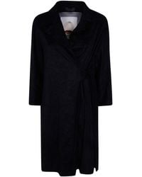Maria Calderara - Cape-Style Dusterfaux Suede Coat - Lyst