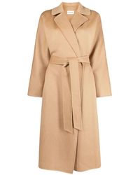P.A.R.O.S.H. - Coat With Belt - Lyst
