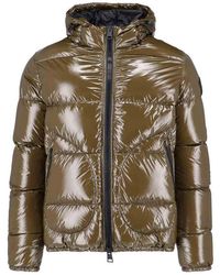 Herno - Logo Zip Down Jacket - Lyst