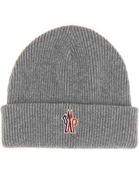 Moncler - Beanie Hat With Logo - Lyst