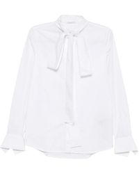 7 For All Mankind - Bow Tie Poplin Shirt - Lyst