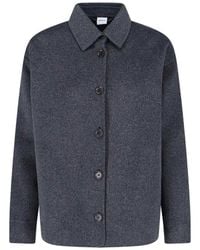 Aspesi - Wool Shirt Jacket - Lyst