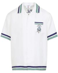 CASABLANCA - Cuban Collar Ss Shirt - Lyst