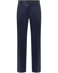 Dolce & Gabbana - Stretch Wool Trouser With Side Band - Lyst