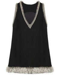 Jonathan Simkhai - Darcy Sleeveless Bead-Trim Mini Dress - Lyst