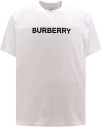 Burberry - Cotton T-Shirt With Logo Print - Lyst