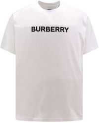 Burberry - Cotton T-shirt With Logo Print - Lyst