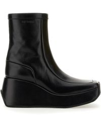 Raf Simons - Ankle Boots With Square Toe - Lyst