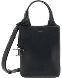 Tod's - Micro Handbag With Logo Charm - Lyst