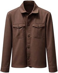 Franzese Collection - Vitale Fabric Overshirt - Lyst