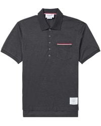 Thom Browne - Rwb Cotton Polo Shirt - Lyst