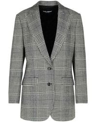 Dolce & Gabbana - 'Pied De Poule' Blazer - Lyst