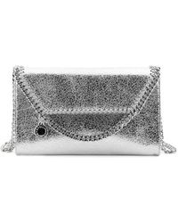 Stella McCartney - Falabella Metallic Fabric Shoulder Bag - Lyst