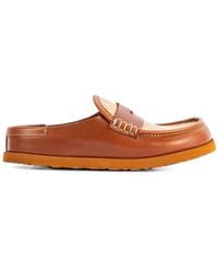 Birkenstock - Naples Raffia And Nappa Clogs - Lyst
