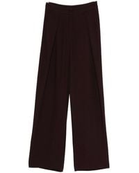 Raquel Diniz - Burgundy Wide-Leg Trousers - Lyst