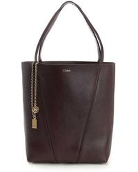 Chloé - Chlo Spin Large Hammered Leather Tote Bag - Lyst