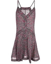 Isabel Marant - Floral-Print Cotton Mini Dress - Lyst